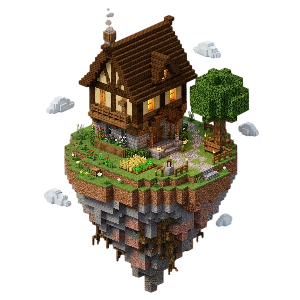 Minecraft Skyblock Diorama