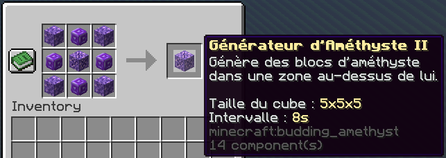 Craft Générateur Tier 2