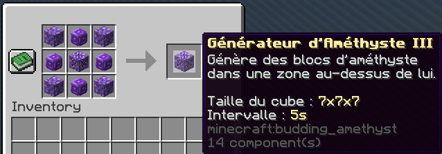 Craft Générateur Tier 3
